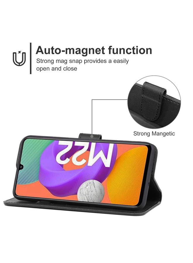 S-TOP Case For Samsung Galaxy M22 / A22 4G Leather Phone Case - Image 4