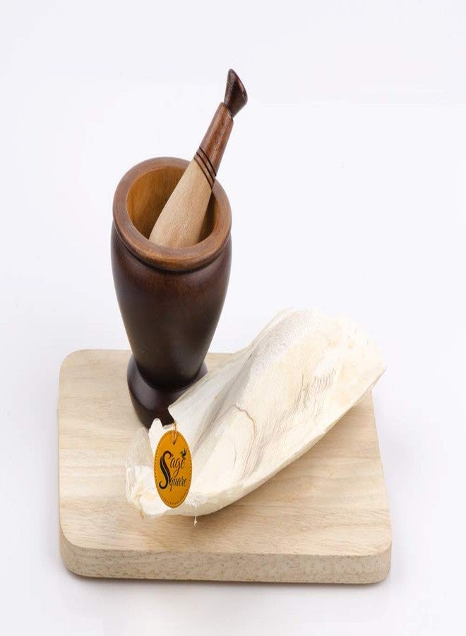 سايج سكوير عظم الحبار الطبيعي عالي الكالسيوم من سيج سكوير للطيور والببغاء (300 غرام مع حامل) - Image 5