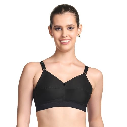 TRYLO COTTONFIT-BRA-40-BLACK-E-CUP - Image 1