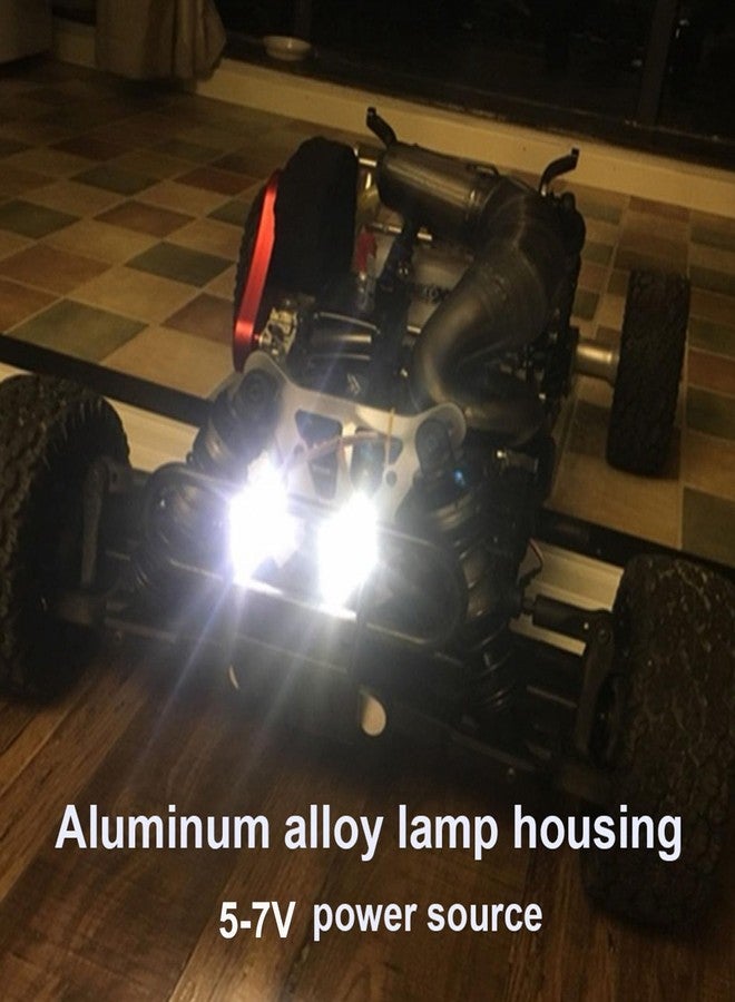 Chazcool RC Car Headlight, RC Spotlights, RC Led Light Kit with 3W Large Power LED Light for Rc Car Model, RC Lights - Image 5