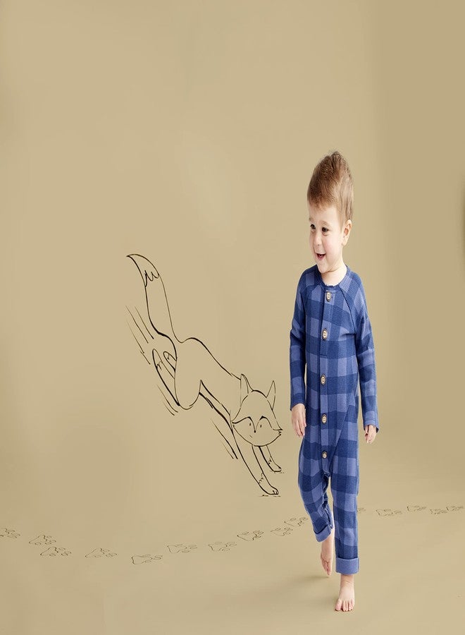 Mud Pie Baby Boys Boy Waffle Check Bodysuit, Blue, 3-6 Months, Blue, 3-6 Months US - Image 2