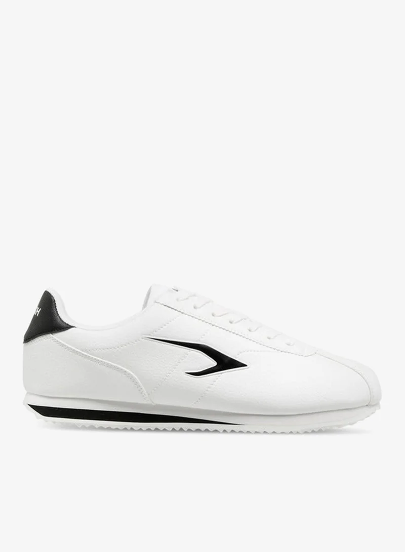 Solid Lace-Up Sports Shoes