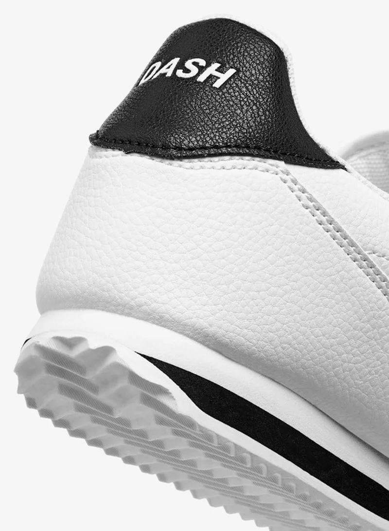 Dash WHITE Solid Lace-Up Sports Shoes  | Best Price UAE