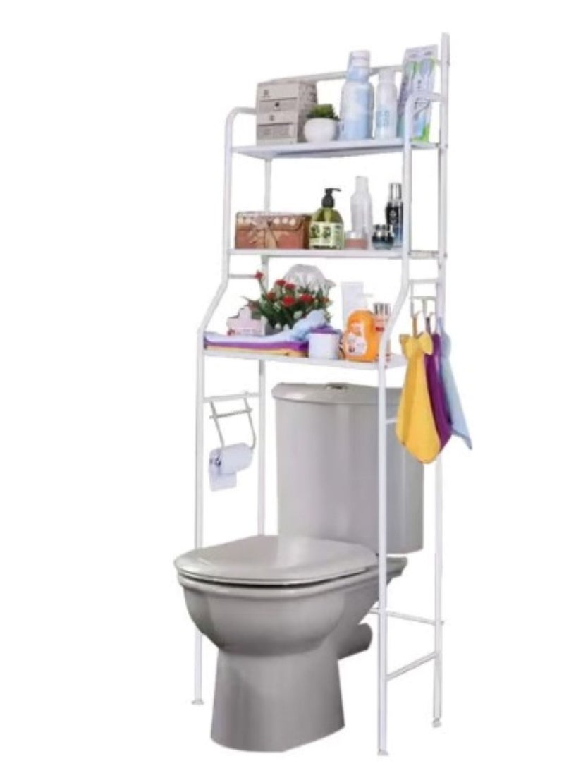 Home Basics 3 Shelf Storage Organizer Space Saver Bathroom Corner Stand  - Image 5