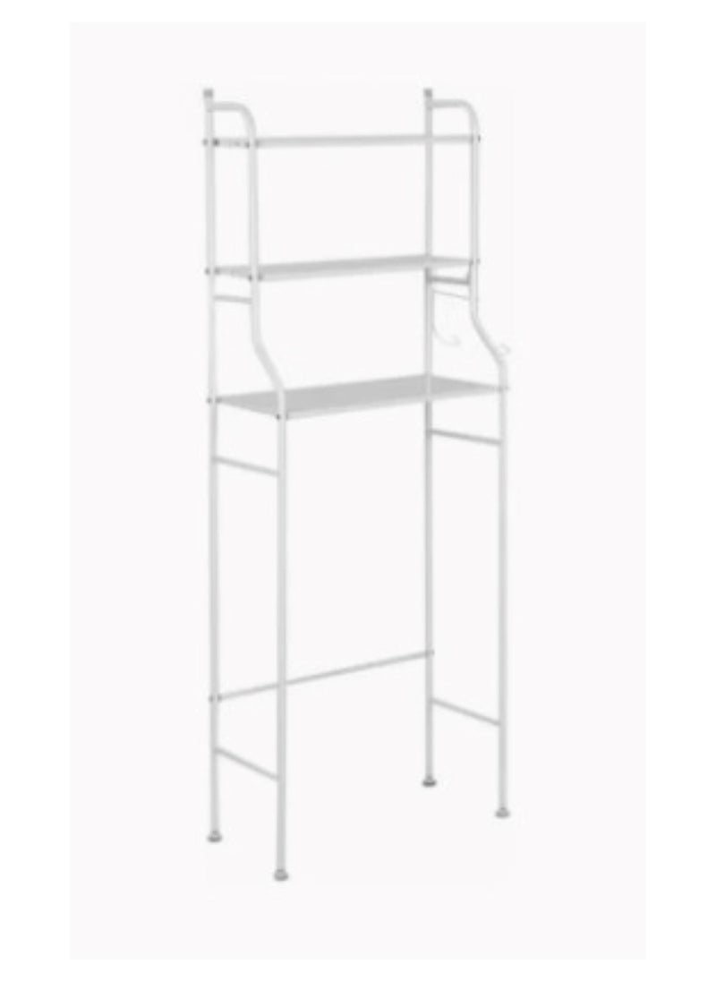 Home Basics 3 Shelf Storage Organizer Space Saver Bathroom Corner Stand  - Image 4