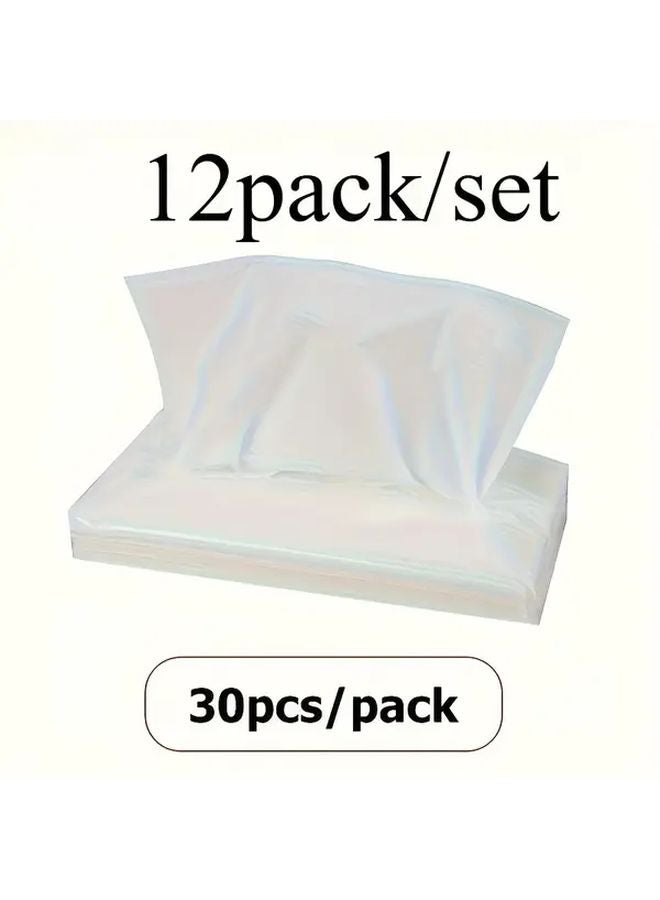 12 Packs Car Sun Visor Tissue Refills 360 Sheets Napkin Replacement Travel Accessories - Image 2
