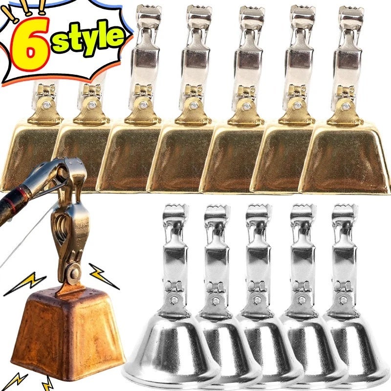 Heavy Duty Metal Fishing Bell for Rod Tip Stainless Steel Bite Alarm Clip on For Night Sea Carp Fishing Outdoor Horse Bell - Image 4