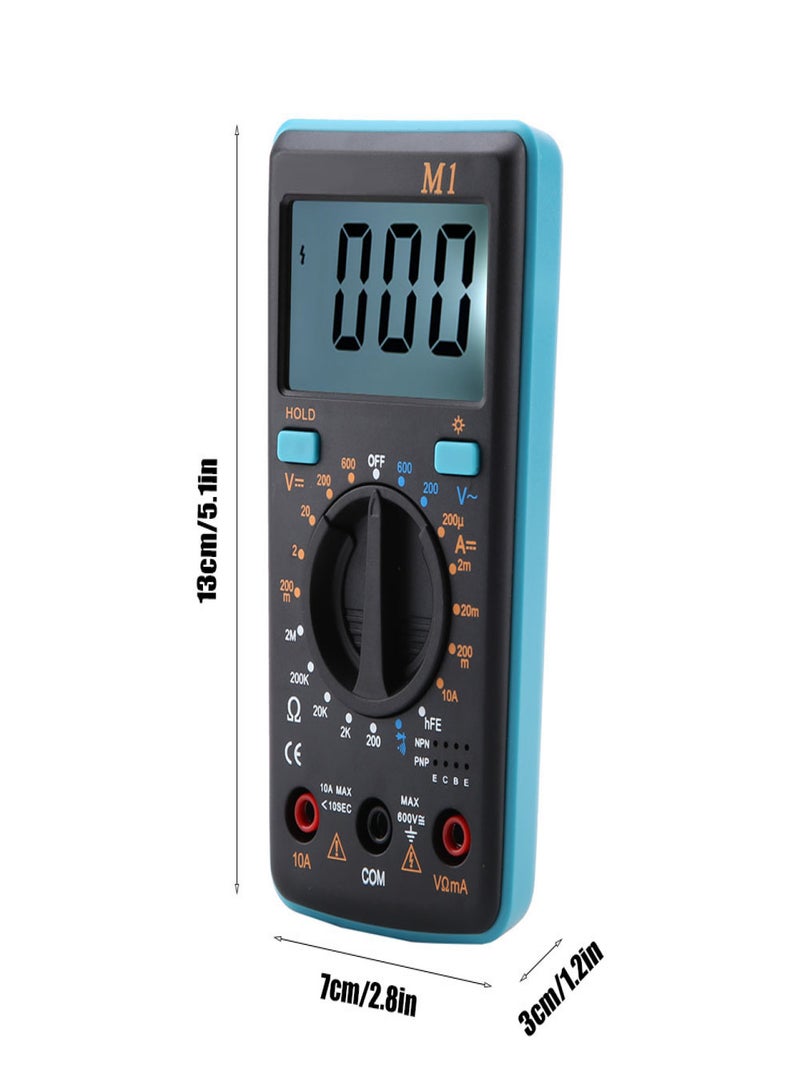 ANENG M1DC/AC Voltage Current Resistance Digital Multimeter Tester 0℃-50℃(blue) - Image 2
