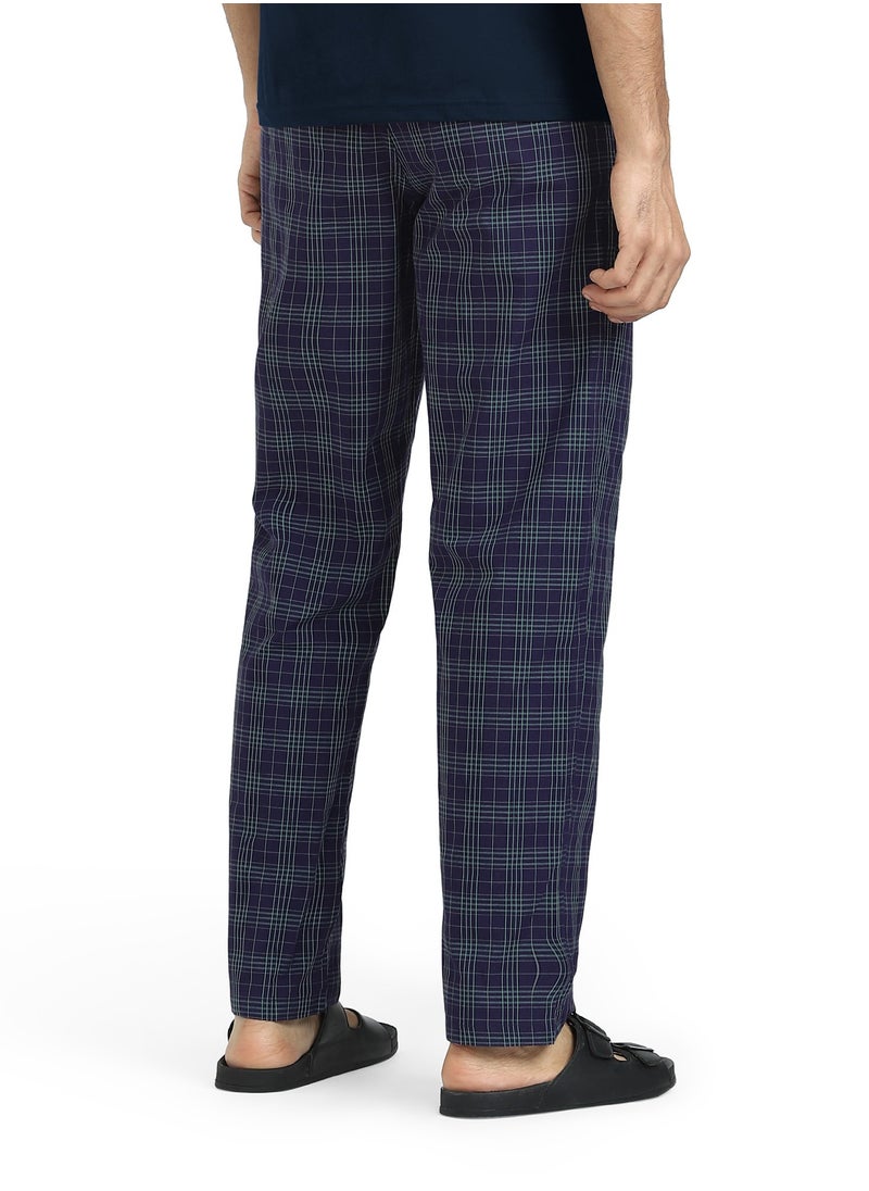 XYXX Combed Cotton Checks Men Pyjama  - Image 3