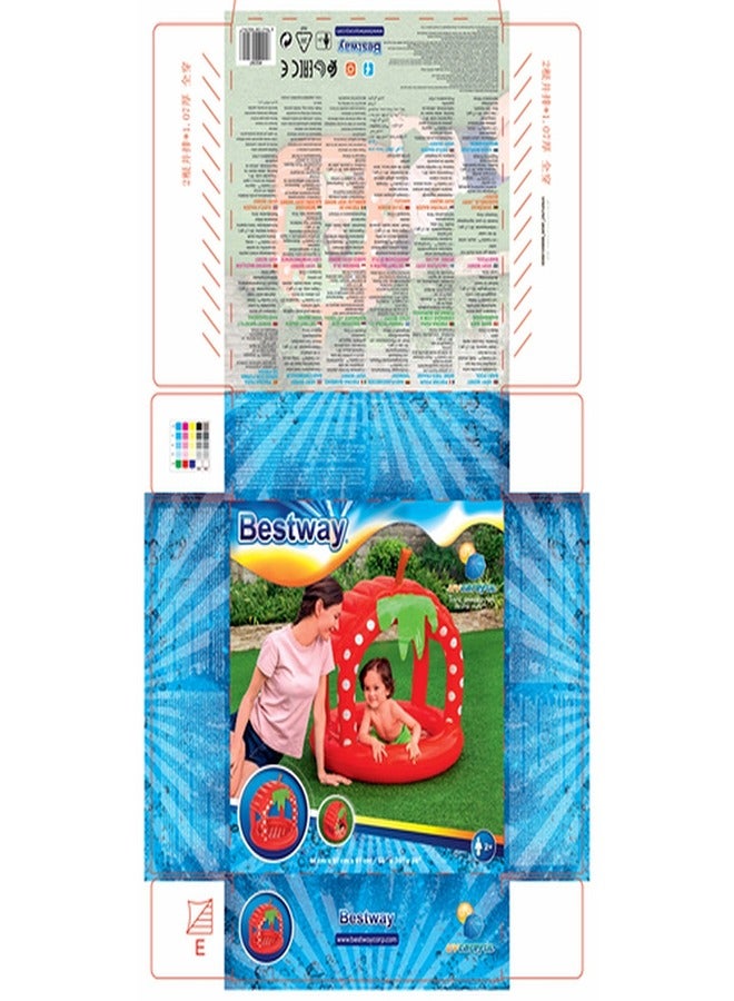 Bestway - Paddling Pool with Strawberry Sunshade - 52387 - Image 2