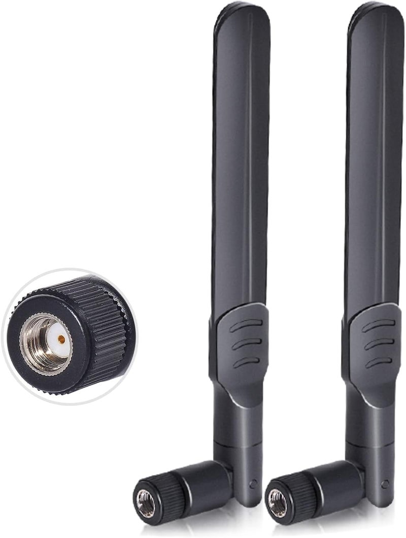 BINGFU WiFi Antenna Aerial 8dBi Dual-Band 2.4G 5G 5.8G Aerial with MIMO RP-SMA Male Connector for SUS TP-Link Fenvi Rosewill Gigabyte Wireless Router Mini PCI Express PCIE Network Card Security Camera - Image 1