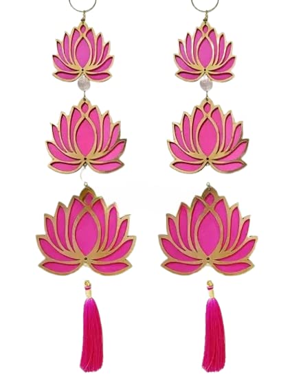 BDS CREATIONS BDS CREATIONS Wall Hangings Decoration Door Side Dcor hangings Door Toran Lotus and Traditional Design for Home Room Mandir