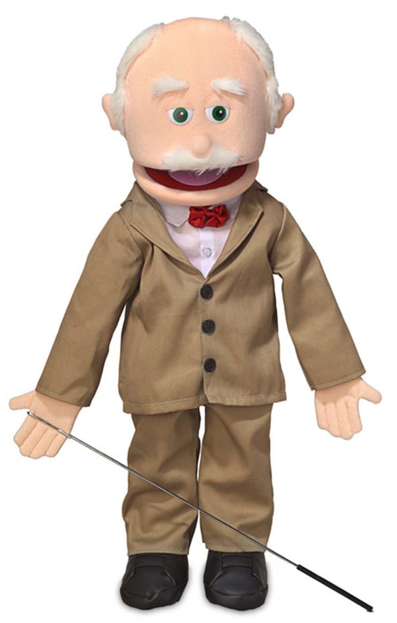 Silly Puppets 25 Pops Peach Grandfather Full Body Ventriloquist Style Puppet - Image 2
