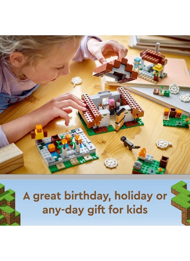LEGO - LEGO Minecraft The Abandoned Village 21190 Building Toy Set for Kids, Boys, and Girls Ages 8+; Deserted Zombie Playset Gift with 4 Sections; Fun Gaming Gift (422 Pieces) - Image 1