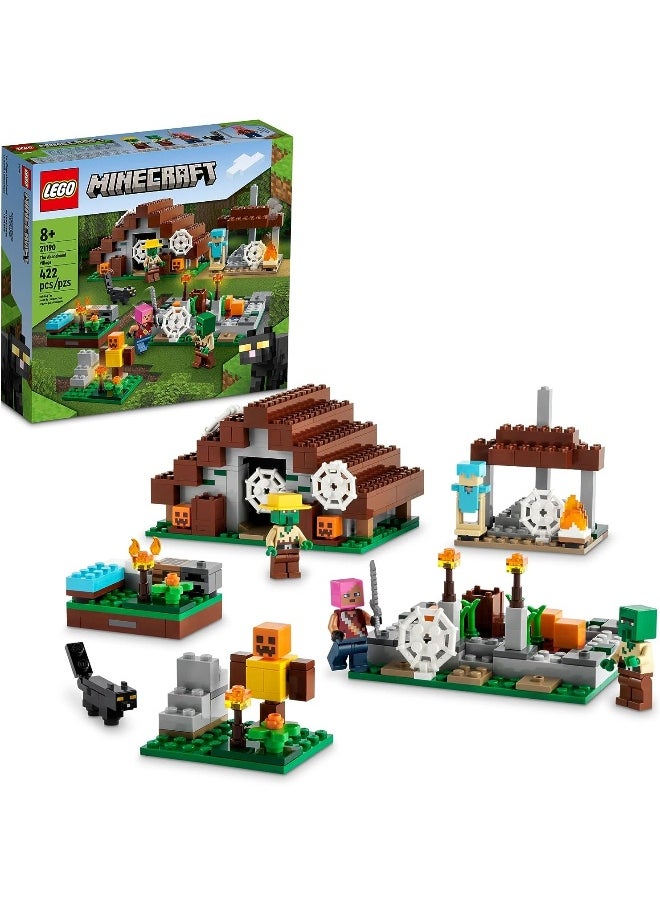 LEGO - LEGO Minecraft The Abandoned Village 21190 Building Toy Set for Kids, Boys, and Girls Ages 8+; Deserted Zombie Playset Gift with 4 Sections; Fun Gaming Gift (422 Pieces) - Image 1