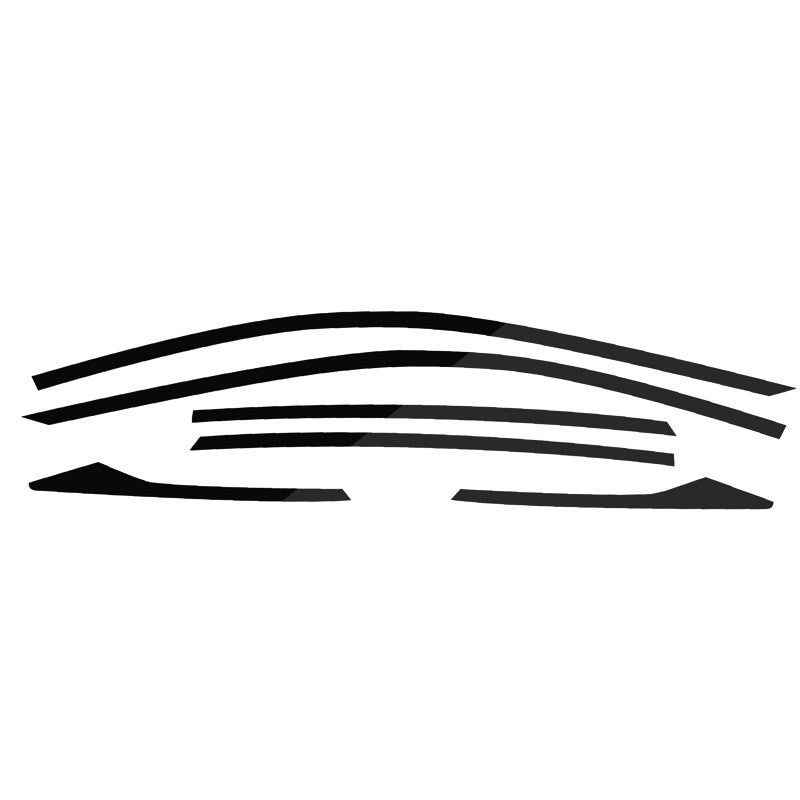 x xotic tech Chrome Delete Blackout Vinyl Overlay Car Door Window Edge Trim Sticker Accessories Compatible with Honda Civic Sedan 2016-2021 (Glossy Black) - Image 3
