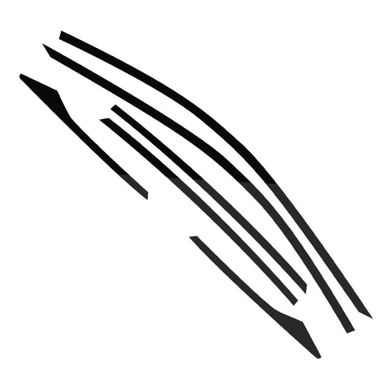 x xotic tech Chrome Delete Blackout Vinyl Overlay Car Door Window Edge Trim Sticker Accessories Compatible with Honda Civic Sedan 2016-2021 (Glossy Black) - Image 4