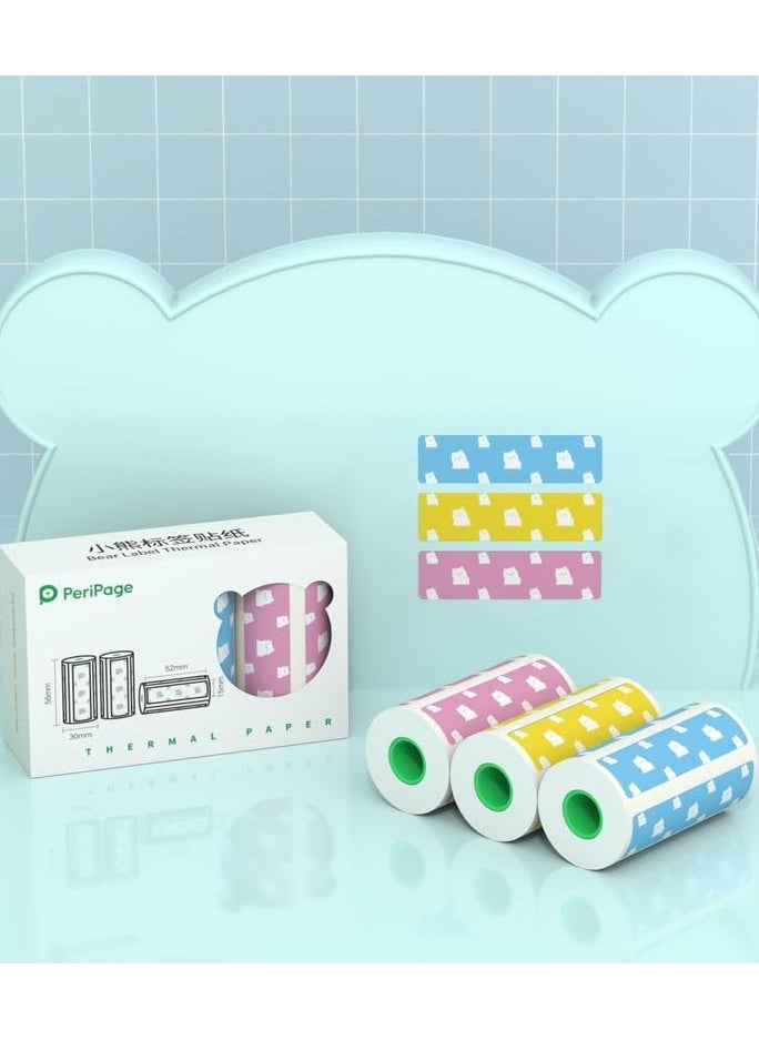 PeriPage Peripage 15 mm Bear Label Paper, 56 mm x 30 mm Size  - Image 3