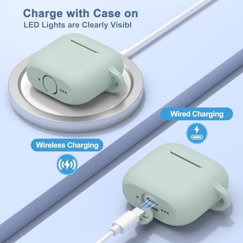 Meliya Case for AirPods 4 (2024), Wireless Charging, Powerful Drop Protection, Tough Magnetic Cover with Cleaning Pen for Apple AirPods 4th Generation- Cyan - Image 2