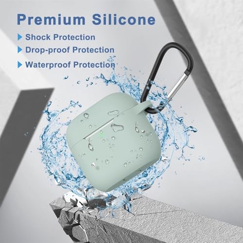 Meliya Case for AirPods 4 (2024), Wireless Charging, Powerful Drop Protection, Tough Magnetic Cover with Cleaning Pen for Apple AirPods 4th Generation- Cyan - Image 3
