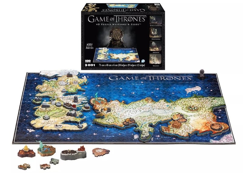 4D Cityscape Game of Thrones 4D Puzzle of Westeros & Essos 891-Pieces - Image 1