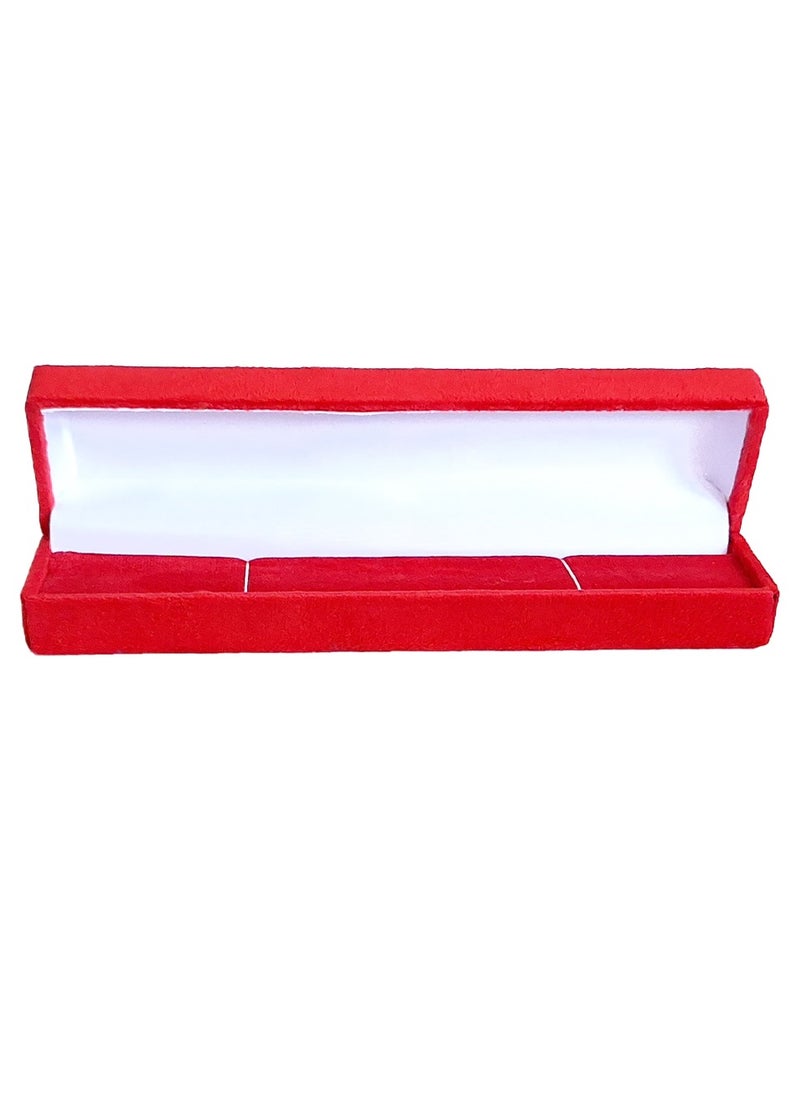Generic Velvet Box for Long Chain Gifts jewelers and Accessories Bracelet Storage Bag - Jewelry Display Box for Wedding - Engagement - Proposal - Birthday and Anniversary  - Image 2