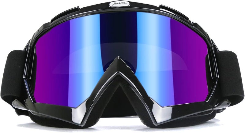 JAMIEWIN Motocross Goggles for ATV Dirt Bike Motorcycle UTV MX Offroad Riding - Anti UV Dustproof Anti Fog Racing Skiing Goggles for Men Women Youth Kids - Image 1