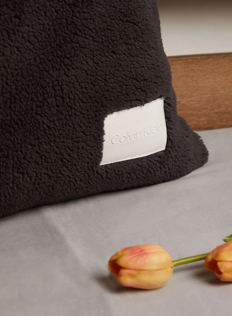 CALVIN KLEIN Sherpa Rib Sweatshirt Pillow