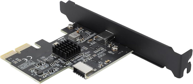 Dpofirs USB 3.2 Gen 2 Expansion Card, 10Gbps PCIe Card with Type C & Type E Ports, ASM3142 Chip, Plug and Play for 10/11/7, Compatible with PCIe X4/x8/x16 Slots - Image 4