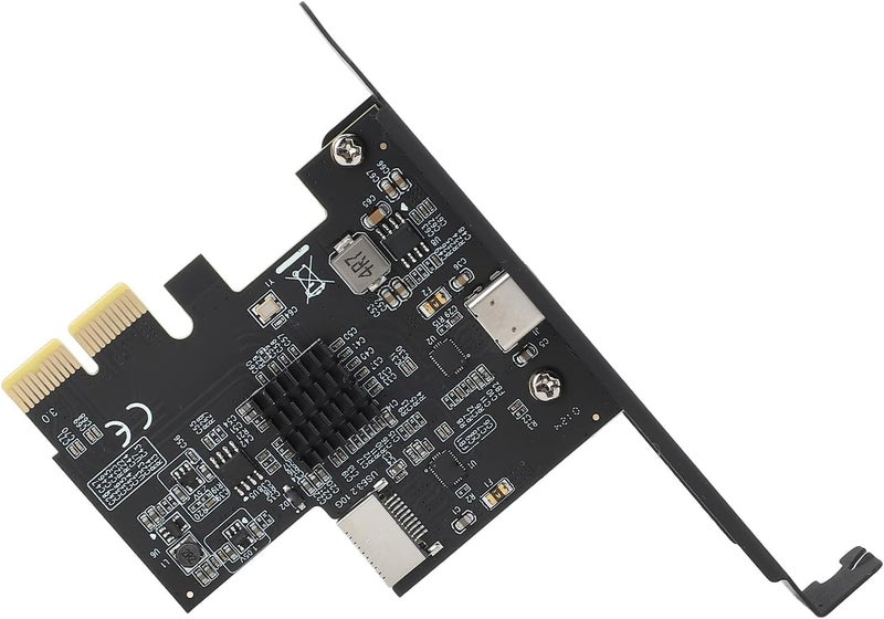 Dpofirs USB 3.2 Gen 2 Expansion Card, 10Gbps PCIe Card with Type C & Type E Ports, ASM3142 Chip, Plug and Play for 10/11/7, Compatible with PCIe X4/x8/x16 Slots - Image 1