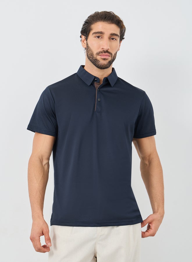 Styli Contrast Placket Regular Fit Polo T-Shirt - Image 1