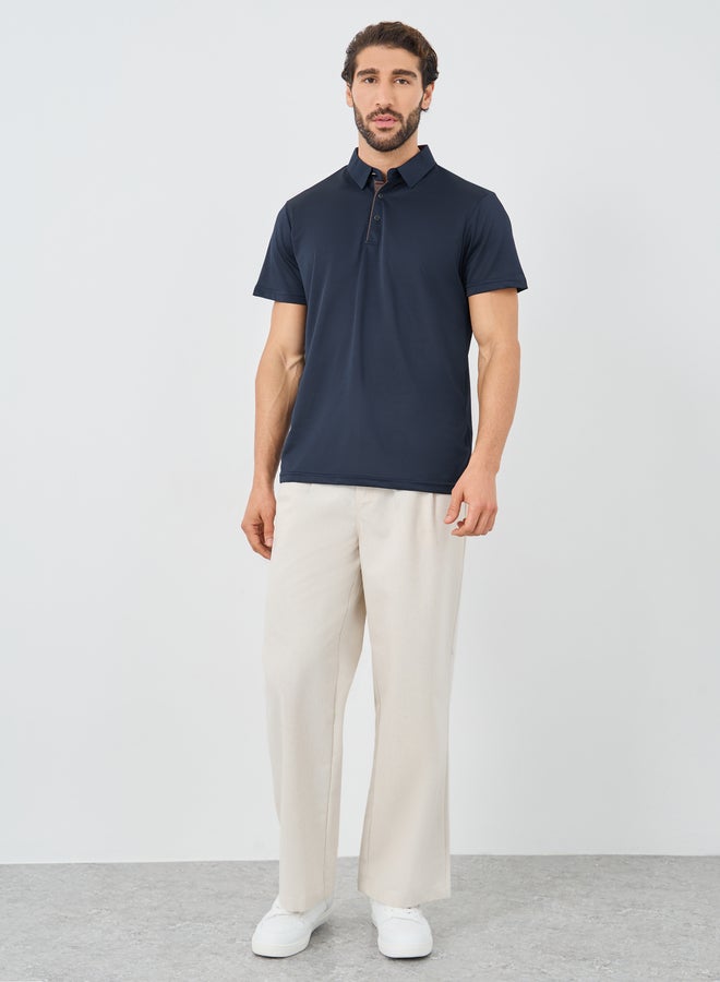 Styli Contrast Placket Regular Fit Polo T-Shirt - Image 2