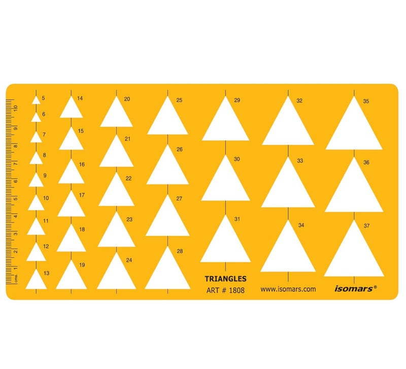 Isomars Technical Drawing Drafting Templates Set of 4 - Image 4