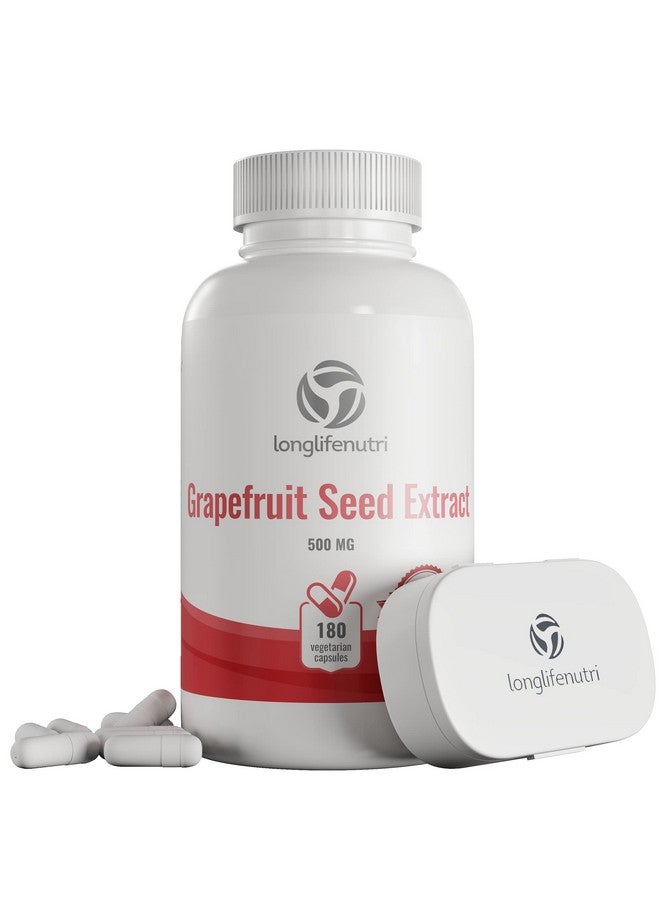 LongLifeNutri Grapefruit Seed Extract 500Mg 180 Vegetarian Capsules ; Made In Usa ; Gse Potent Immune Vitamin & Overall Health Supplement ; Non Gmo Gluten Free Pill - Image 2