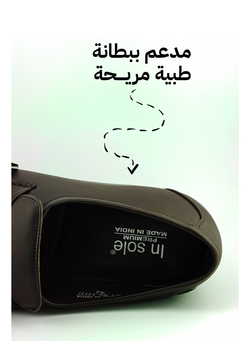 Men's Luxury Mocassin Slip-On Shoes - Orthopedic Comfort Insole & Elasticated Fit - Image 4