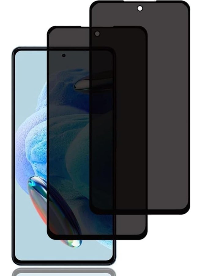 Lion Store full tempered glass screen protector, anti-spy and privacy-supporting, compatible with Xiaomi Redmi Note 13 4G, pack of two - Image 1