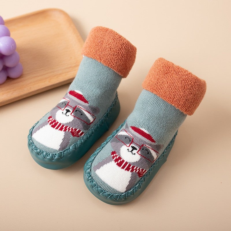 Children'S Floor Socks Non-Slip Soft Bottom Toddler Socks Baby Thickened Newborn Baby Shoes Socks - Image 1
