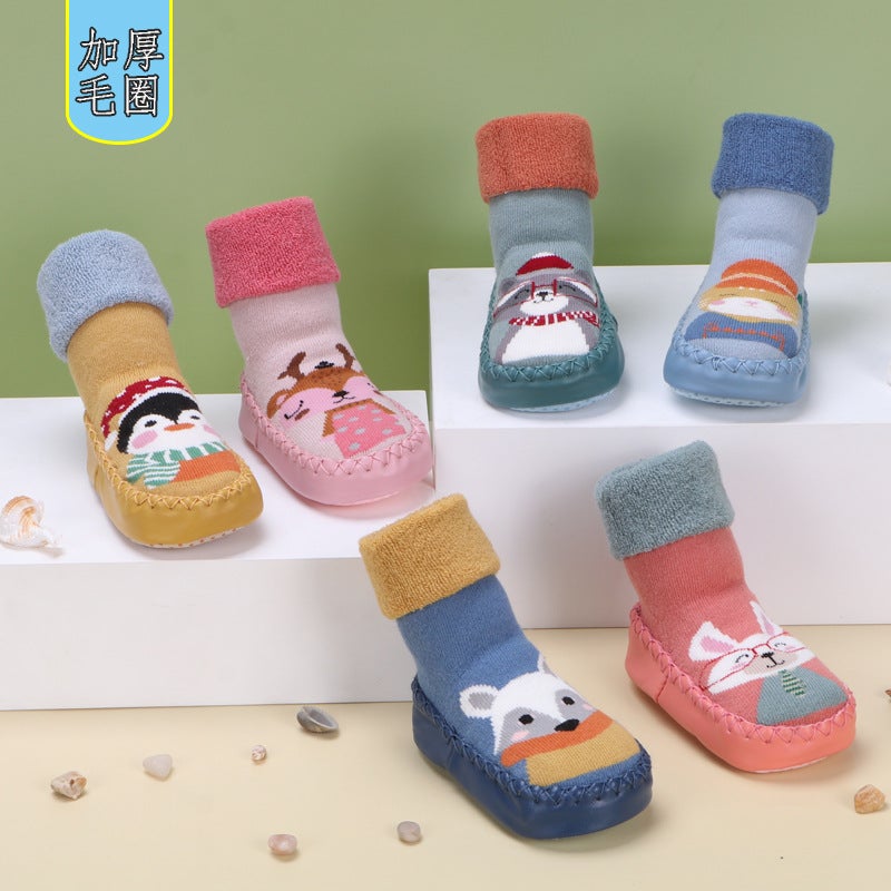 Children'S Floor Socks Non-Slip Soft Bottom Toddler Socks Baby Thickened Newborn Baby Shoes Socks - Image 3