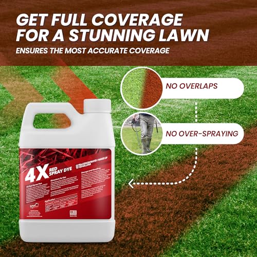 Not Rocket Sciences 32oz 4X Red Spray Dye - Makes 128 Gallons of Concentrated Spray Pattern Indicator Dye, Ideal Fertilizer Marking, Lawn Turf Mark and Marker, Mark Where You've Sprayed with Red Color Indicator - Image 3
