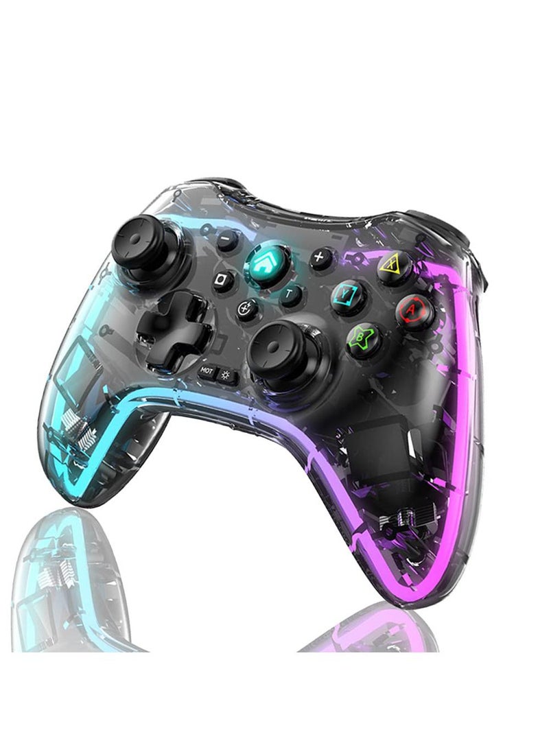 Sweet seven Wireless Pro Controller for Nintendo Switch - Turbo Support, Wake-up Function, Adjustable LED  - Image 1