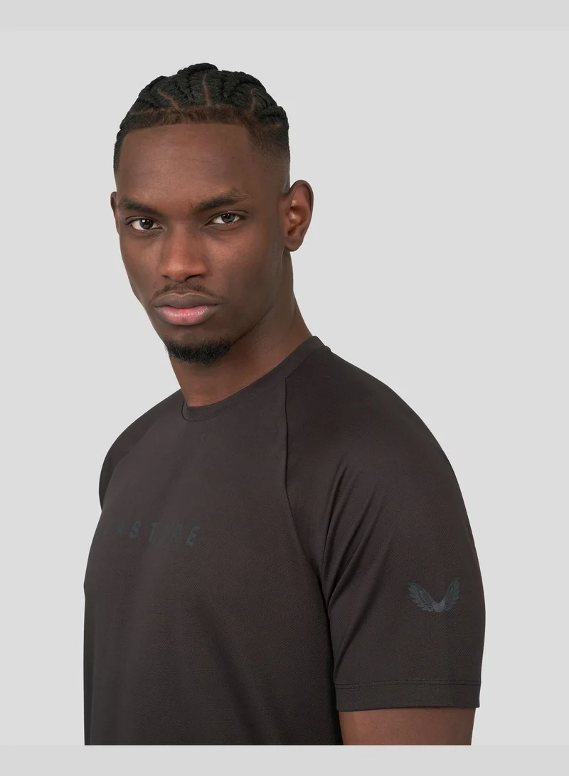 كاستور Black Short Sleeve Raglan Tee