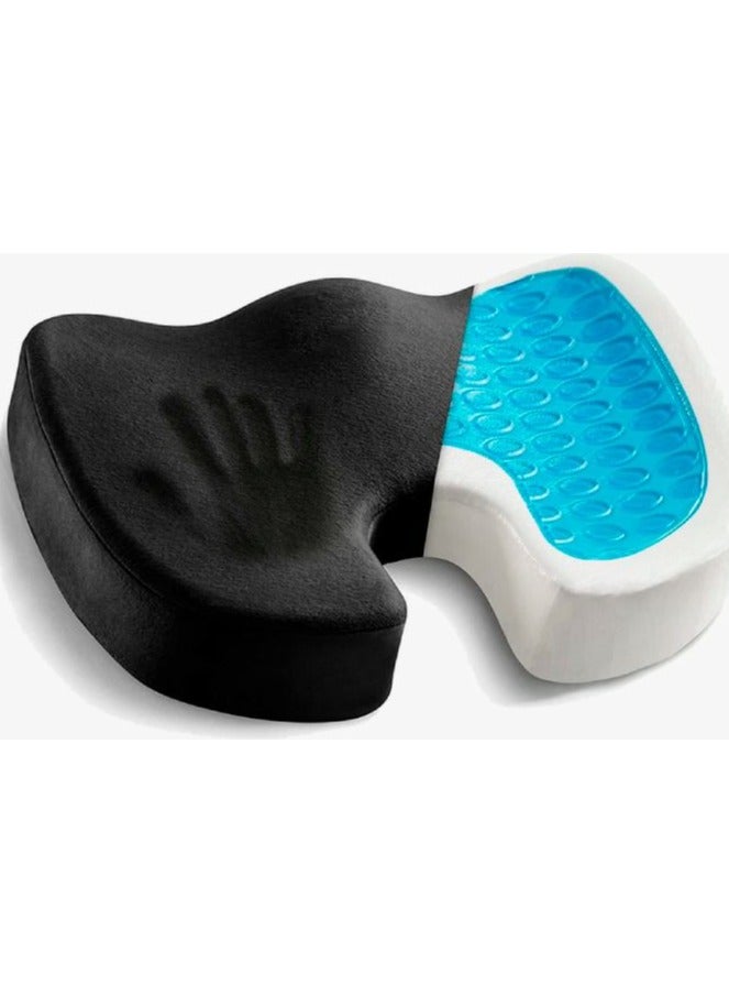 U-Shaped Medical Gel Cushion â€“ Riposo | Comfortable for Back and Coccyx, with Cooling Gel Layer â€“ XL Size - Image 2