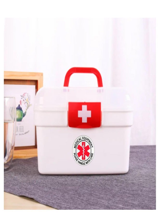 Top label 10 Pcs Medical Alert Equipment Luggage Tag Stickers,4 Inches Handle with Care Sticker for Medical Supplies,Fragile Medical Equipment Inside Stickers - Image 5