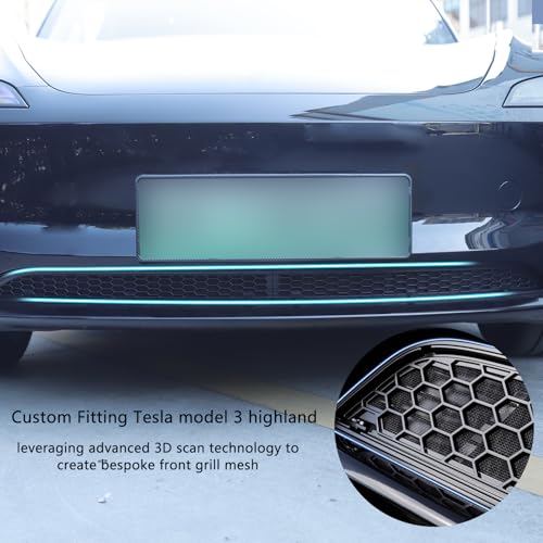 Arcoche Front Grill Mesh Inserts for Refreshed Tesla Model 3 Highland 2024 2025 accessories Air Inlet Vent Grille Cover Replacement (Not applicable to those produced after October 25) - Image 2