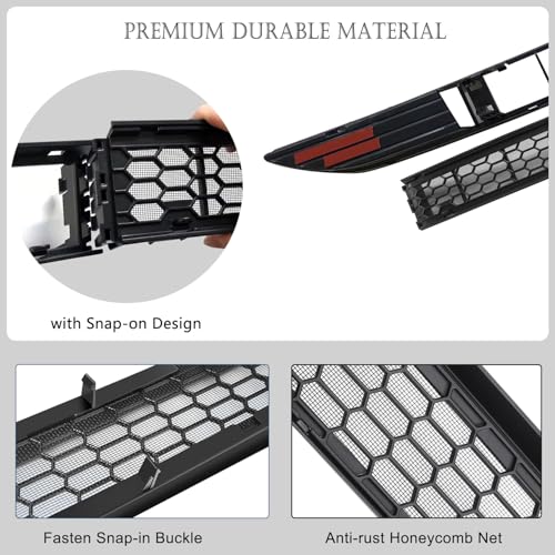 Arcoche Front Grill Mesh Inserts for Refreshed Tesla Model 3 Highland 2024 2025 accessories Air Inlet Vent Grille Cover Replacement (Not applicable to those produced after October 25) - Image 4