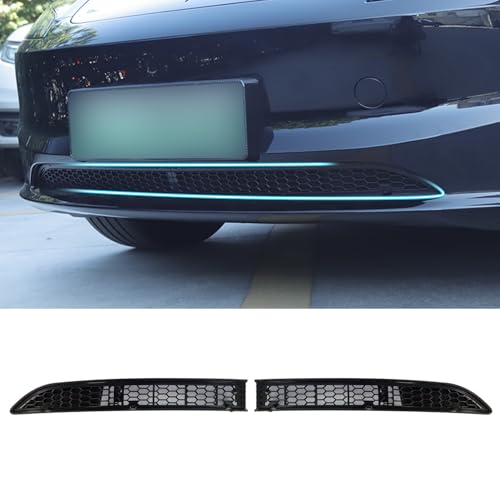 Arcoche Front Grill Mesh Inserts for Refreshed Tesla Model 3 Highland 2024 2025 accessories Air Inlet Vent Grille Cover Replacement (Not applicable to those produced after October 25) - Image 1