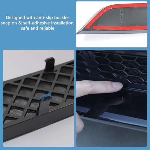 Arcoche Front Grill Mesh Inserts for Refreshed Tesla Model 3 Highland 2024 2025 accessories Air Inlet Vent Grille Cover Replacement (Not applicable to those produced after October 25) - Image 3