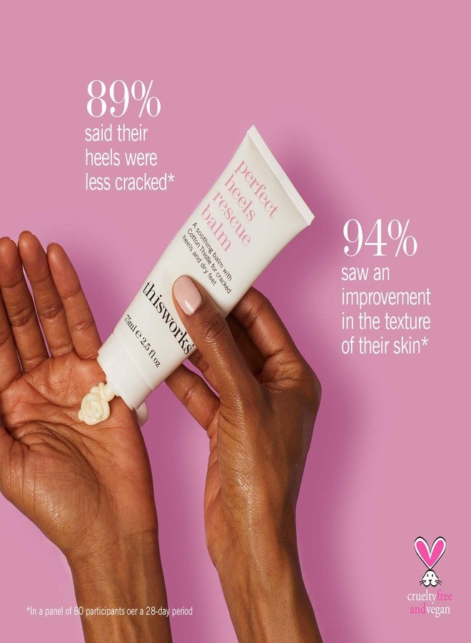 THISWORKS This Works Perfect Heels Rescue Balm: A Natural Vegan Formula to Nourish, Repair and Moisturise with Cotton Thistle, Lemon and Lavender Essential Oils, Silicone Free, 75ml - Image 3