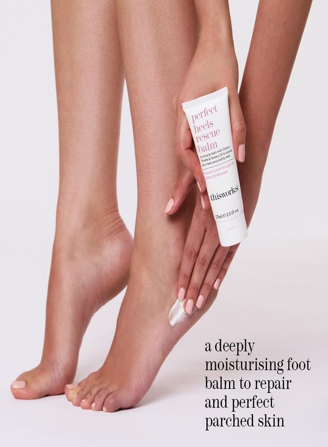 THISWORKS This Works Perfect Heels Rescue Balm: A Natural Vegan Formula to Nourish, Repair and Moisturise with Cotton Thistle, Lemon and Lavender Essential Oils, Silicone Free, 75ml - Image 2