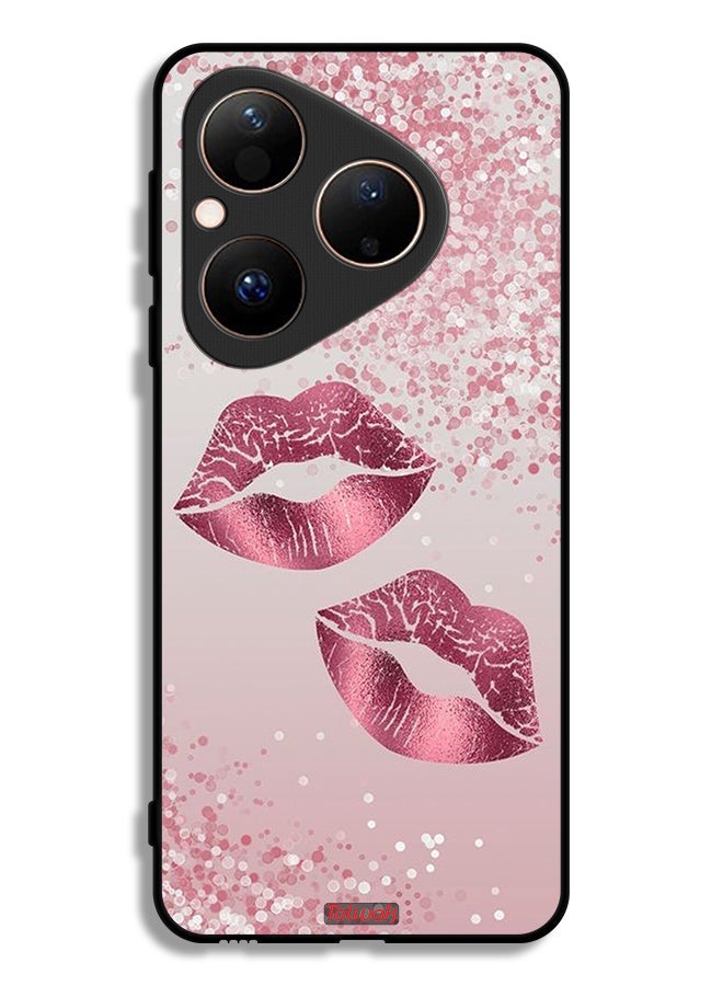 Tolwak Huawei Pura 80 Protective Case Cover Glitter Lips - Image 1